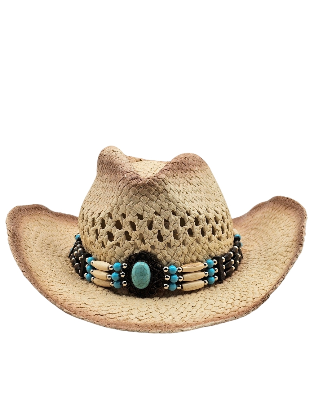 Unisex Western Sunshade Beach Straw Cowboy Hat